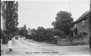School Road, c.1930 Looking towards PO from crossroads where there's Rose Lane and Hawk End Lane